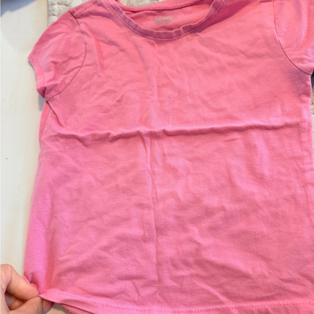 Cat & Jack Bright Pink Short Sleeve Tee